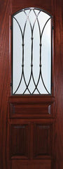 WDMA 36x96 Door (3ft by 8ft) Exterior Mahogany 36in x 96in Arch Lite Warwick Door 1