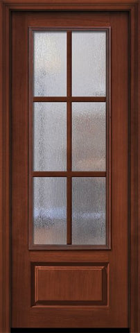 WDMA 36x96 Door (3ft by 8ft) French Cherry Pro 96in 6 Lite SDL 3/4 Lite Door 1