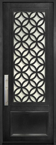 WDMA 36x96 Door (3ft by 8ft) Exterior 36in x 96in Eclectic 3/4 Lite Single Contemporary Entry Door 1