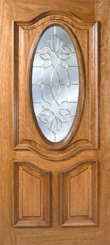 WDMA 42x80 Door (3ft6in by 6ft8in) Exterior Mahogany La Jolla Single Door w/ CO Glass - 6ft8in Tall 1