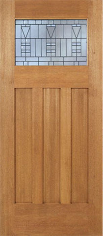 WDMA 42x80 Door (3ft6in by 6ft8in) Exterior Mahogany Biltmore Single Door w/ B Glass 1