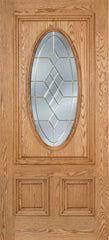 WDMA 42x80 Door (3ft6in by 6ft8in) Exterior Oak Watson Single Door w/ A Glass 1