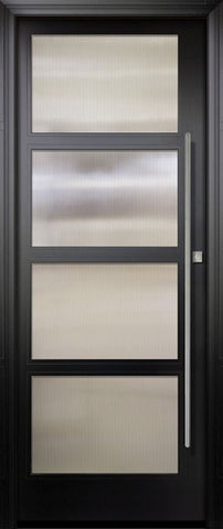 WDMA 42x96 Door (3ft6in by 8ft) Exterior Swing Smooth 42in x 96in 4 Block Right NP-Series Narrow Profile Door 1