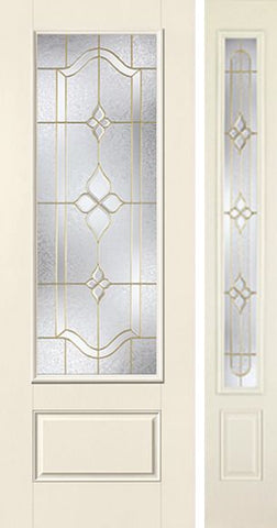 WDMA 44x96 Door (3ft8in by 8ft) Exterior Smooth Concorde 8ft 3/4 Lite 1 Panel Star Door 1 Side 1