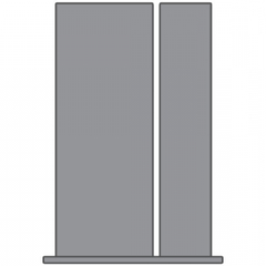 WDMA 46x80 Door (3ft10in by 6ft8in) Patio Fir 1515 15-Lite Exterior Door Sidelight 2