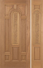 WDMA 46x80 Door (3ft10in by 6ft8in) Exterior Mahogany Revis Single Door/1side Carved Panel - 6ft8in Tall 1