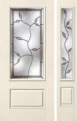 WDMA 46x80 Door (3ft10in by 6ft8in) Exterior Smooth Avonlea 3/4 Lite 1 Panel Star Door 1 Side 1