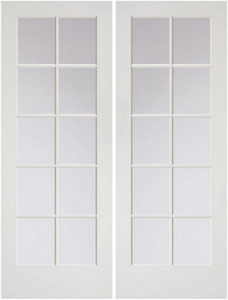 WDMA 48x80 Door (4ft by 6ft8in) French Pine 80in Primed Double Door | 1510 1