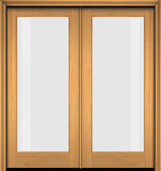 WDMA 48x80 Door (4ft by 6ft8in) French Fir 80in Full Lite 1 Lite Double Door 1