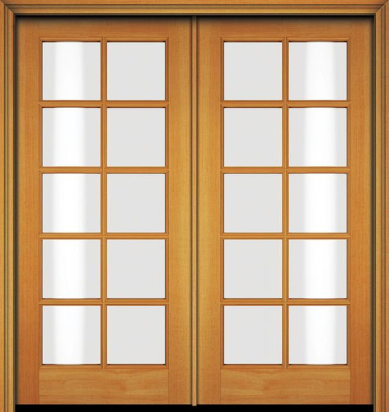 WDMA 48x80 Door (4ft by 6ft8in) French Fir 80in 10 Lite Double Door 1