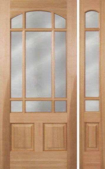 WDMA 48x80 Door (4ft by 6ft8in) Exterior Cherry Pradera Single Door/1side 1