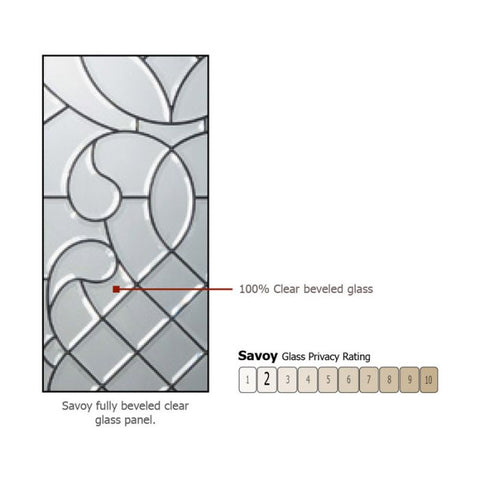 WDMA 50x80 Door (4ft2in by 6ft8in) Exterior Knotty Alder 36in x 80in Full Lite Savoy Alder Door /1side 2