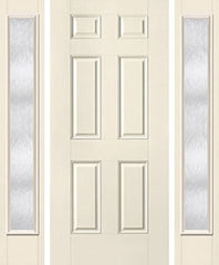 WDMA 52x80 Door (4ft4in by 6ft8in) Exterior Smooth 6 Panel Star Door 2 Sides Chord Full Lite 1