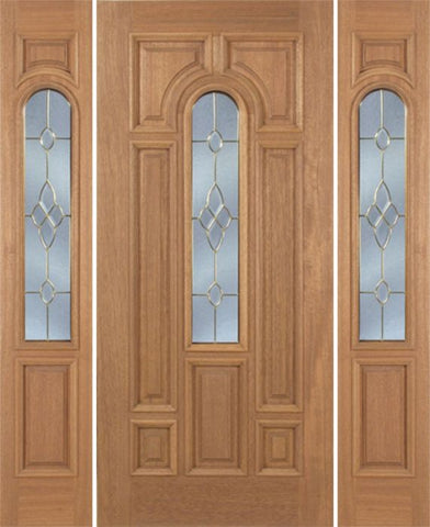 WDMA 54x80 Door (4ft6in by 6ft8in) Exterior Mahogany Revis Single Door/2side w/ C Glass - 6ft8in Tall 1