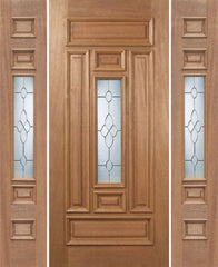 WDMA 54x80 Door (4ft6in by 6ft8in) Exterior Mahogany Narrow Single Door/2side w/ C Glass 1