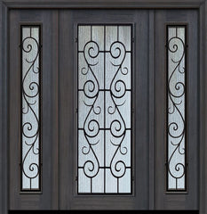 WDMA 56x80 Door (4ft8in by 6ft8in) Exterior Cherry 80in Full Lite St Charles Door /2side 1