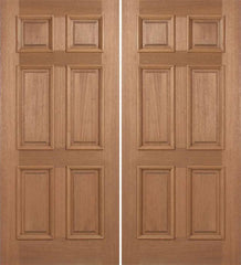 WDMA 60x80 Door (5ft by 6ft8in) Exterior Mahogany Augusta Double Door 1