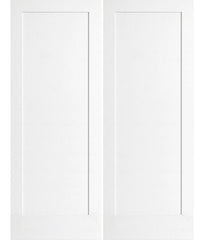 WDMA 64x96 Door (5ft4in by 8ft) Interior Barn Smooth 96in 1 Panel Primed Shaker 1-3/4in Double Door 1