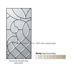 WDMA 64x96 Door (5ft4in by 8ft) Exterior Knotty Alder 96in 3/4 Lite Savoy Alder Door /2side 2