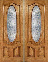 WDMA 72x96 Door (6ft by 8ft) Exterior Mahogany La Jolla Double Door w/ CO Glass - 8ft Tall 1