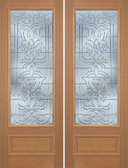 WDMA 72x96 Door (6ft by 8ft) Exterior Mahogany Edwards Double Door w/ U Glass - 8ft Tall 1