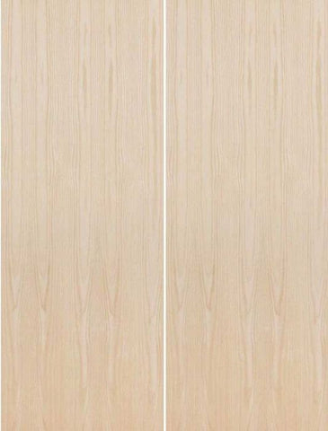 WDMA 72x96 Door (6ft by 8ft) Interior Swing Birch 96in Fire Rated Solid Mineral Core Flush Double Door|1-3/4in Thick 1