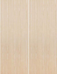 WDMA 96x84 Door (8ft by 7ft) Interior Swing Birch 84in Fire Rated Solid Particle Core Flush Double Door|1-3/4in Thick 1