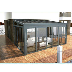 WDMA flat roof sunroom glass sunroom