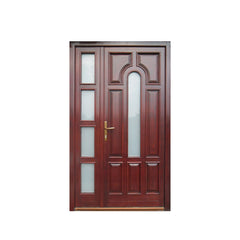 WDMA oval glass entry door Wooden doors 