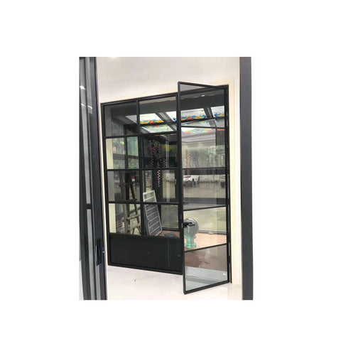 WDMA Arched Design Broken Bridge Floor To Ceiling Nigeria Aluminium Toilet French Swing Door Price