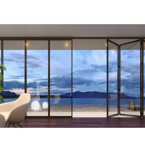 China WDMA interior bifold doors Aluminum Folding Doors 