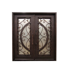 WDMA main door iron gate design Steel Door Wrought Iron Door 