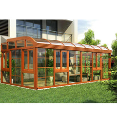 China WDMA curved glass roof sunroom Aluminum Sunroom 