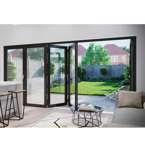 WDMA Factory Horizontal Blinds Sliding Glass Doors Accordion