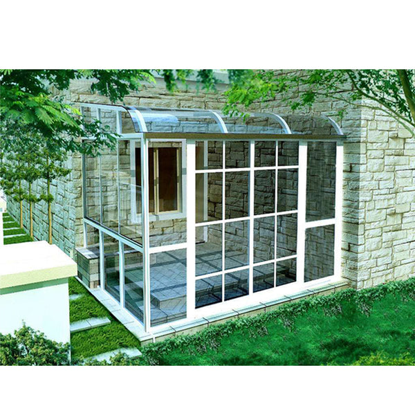 WDMA Garden Greenhouse Veranda Curved Glass Roof Sunroom