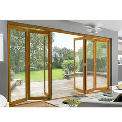 WDMA Guangzhou Exterior Aluminum Folding Bi-fold Door Multi-leaf