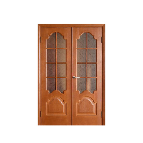 WDMA Imported Luxury Interior Teak Wood Doors With Polish Color