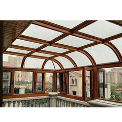 WDMA curved glass roof sunroom Aluminum Sunroom 