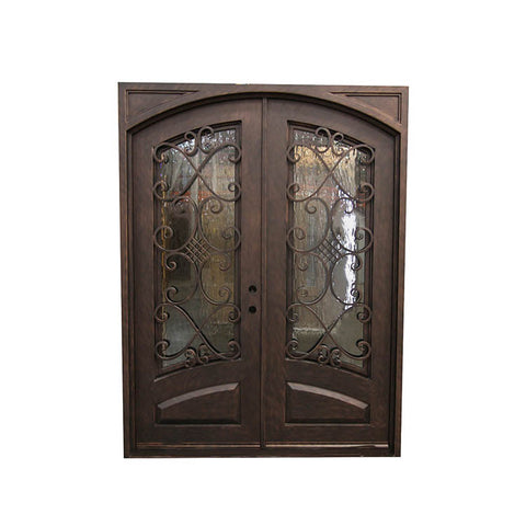 China WDMA wrought iron door outdoor Steel Door Wrought Iron Door 