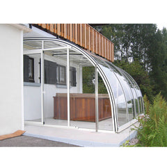 WDMA polycarbonate swimming pool cover Aluminum Sunroom 