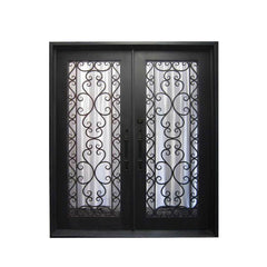 WDMA wrought iron patio door Steel Door Wrought Iron Door 