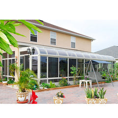 WDMA Prefabricated Aluminum Frame Curved Glass Sunrooms