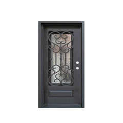 China WDMA sliding door iron grill design Steel Door Wrought Iron Door 