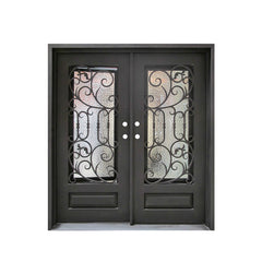 WDMA wrought iron entry door