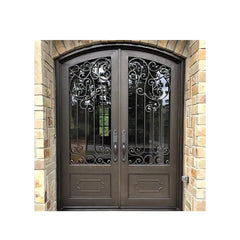 China WDMA wrought iron entry door Steel Door Wrought Iron Door 