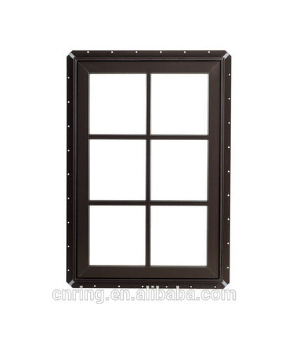 white color aluminum alloy double glass windows price on China WDMA