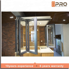 wholesale soundproof standard size glass profile aluminium bifold window and door windows and doors on China WDMA