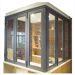 wholesale soundproof standard size glass profile aluminium bifold window and door windows and doors on China WDMA