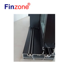 worldwide fancy trend soundproof light slide moving thermal break bridge aluminum slim frame sliding door with glass on China WDMA